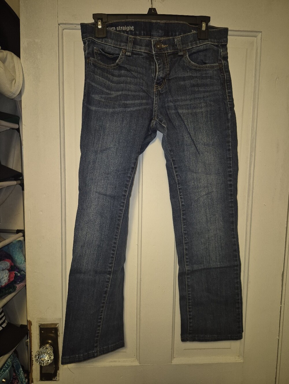 Old NAVY Classic Women's Dark Blue Slim Straight Jeans